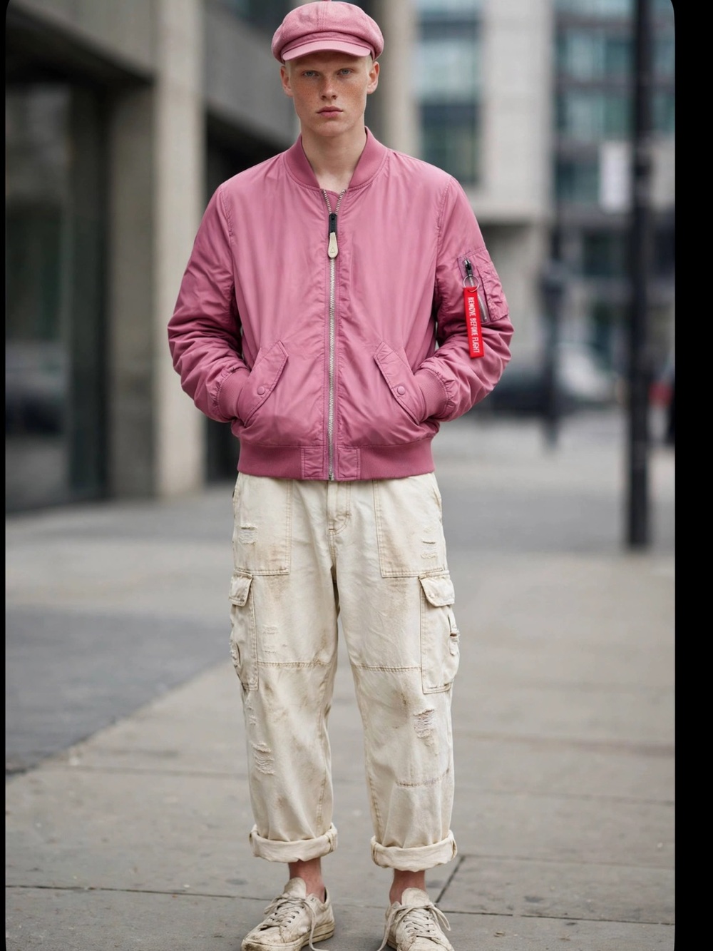 Alpha Industries authentic mauve bomber